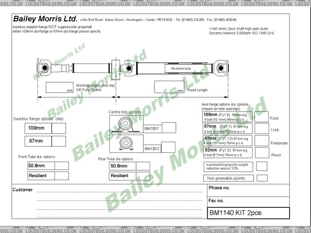 bailey morris prop form